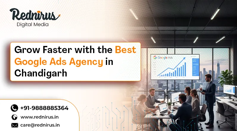A marketing team reviewing Google Ads campaign strategies in Chandigarh. — Google Ads Agency