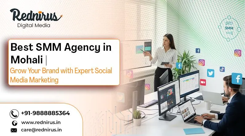 A creative representation of social media marketing with icons and graphics — Smm Agency In Mohali